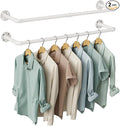 OROPY Industrial Pipe Clothes Rack Wall Mounted Set of 2, 38.4 inches Heavy by OROPY