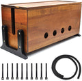 Large Cable Management Box, Wood Cord Hider Box & Organizer by Unknown
