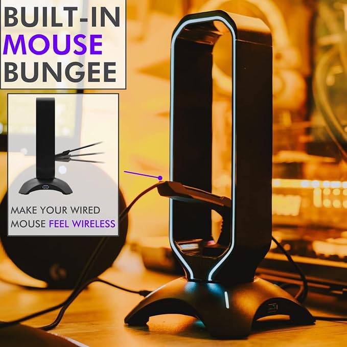 Tilted Nation Gaming Headset Stand | RGB Headphone Stand - Image 5