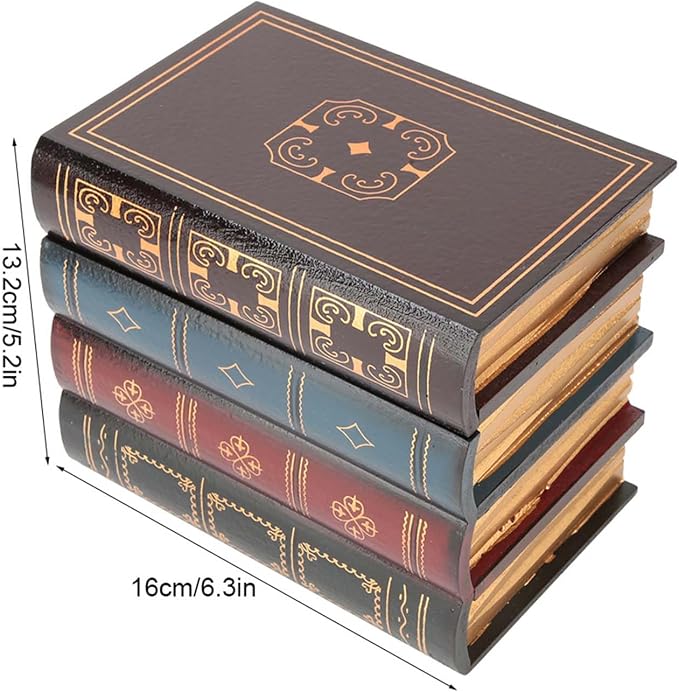 Joyzan Decorative Fake Book Box, Book Safe Dictionary Secret Cash Storage - Image 2