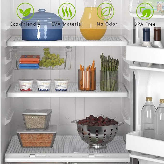 Refrigerator, Fridge Shelf Liners and Drawer Mats 11.8 Inch Wide x 157.5 Inch - Image 2