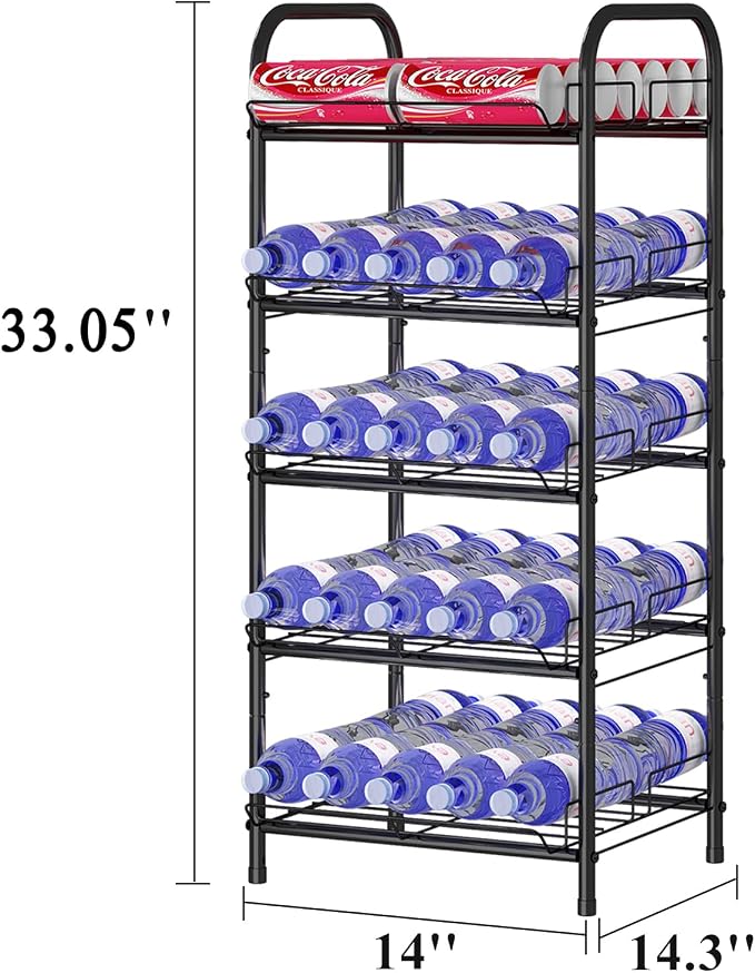 GILLAS 3 5 6 7 8 Tier Drink Organizer, Water Bottle Organizer, Metal Beverage - Image 2