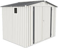 Metal Storage Shed, 8X6 FT Lockable Outdoor Tool Shed by Dithoko
