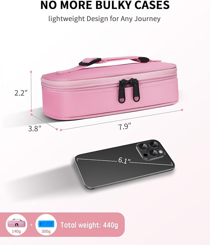 Insulin Vial Cooler Travel Case TSA Approved 300g Reusable Ice Brick Insulin - Image 4