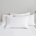 MooMee Bedding Pillowcases Pack of 4 100% Washed Cotton Linen Like Textured by MOOMEE