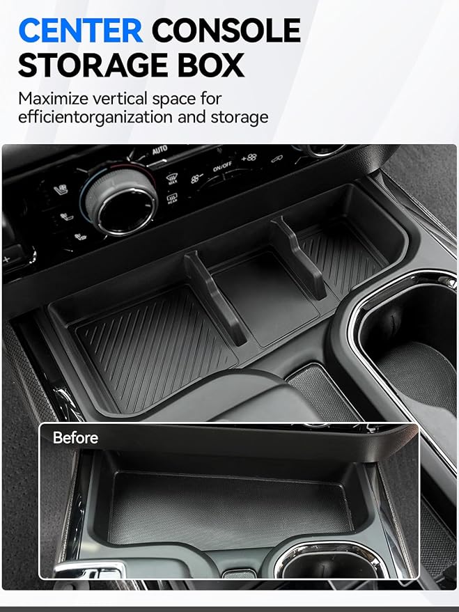 ELECFRESH 2PCS Center Console Organizer Tray - Image 6