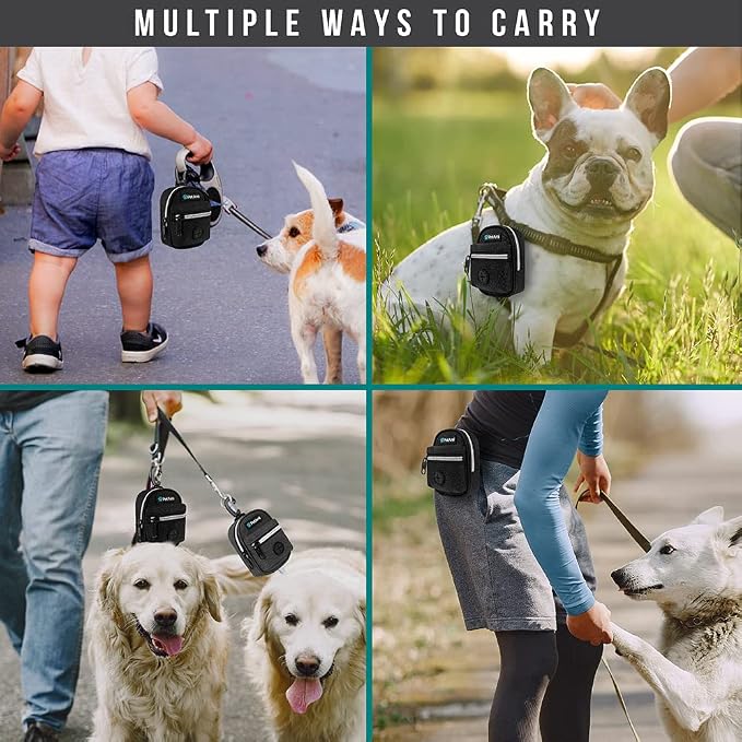 PetAmi Dog Poop Bag Holder for Leash, Dog Pet Waste Bag Dispenser For Poop - Image 2