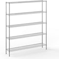 14" Deep x 72" Wide x 86" Height Wire Shelving Kit | 5-Tier | NSF Commercial by Regal+Altair