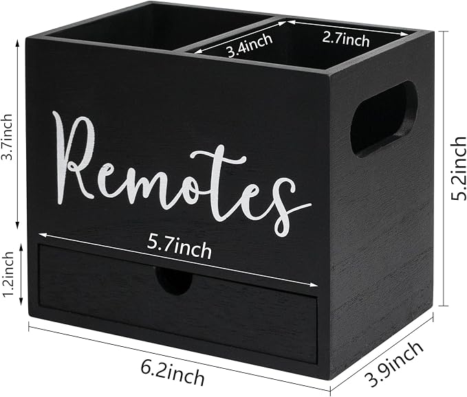 Remote Control Holder, 2 Slot TV Remote Holder& Desk Organizer - Image 2