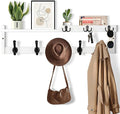 29'' Coat Rack Wall Mount with Shelf, Coat Hanger Wall Mount with Key Hooks and by dreampossible