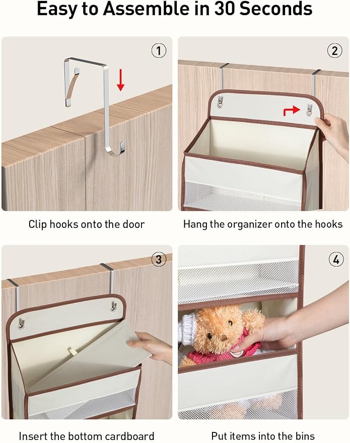 Yecaye 1 Pc 5 Tier Over the Door Organizer - Image 5