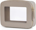 Popvibe Clear Makeup Bag Travel Cosmetic Case Transparent Toiletry Bag by POPVIBE