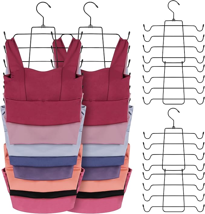 ZEDODIER 4 Pack Tank Top Hanger Space Saving, Bra Hangers by ZEDODIER