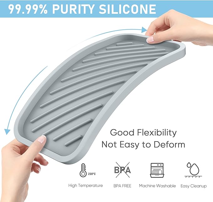 EG-SIPRO Silicone Sponge Holder-Large Thick Durable 10" Sink Organizer - Image 3