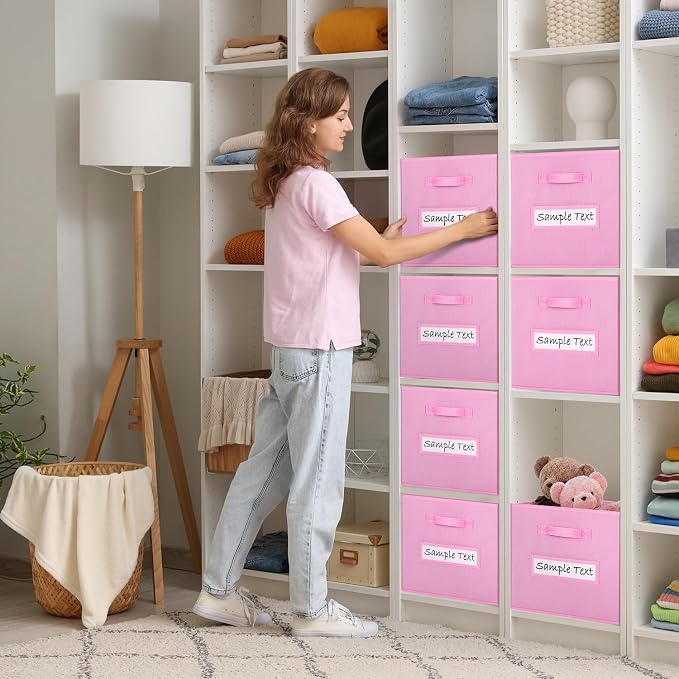 artsdi 11x11 storage cube bins Foldable Fabric storage cubes - Image 5