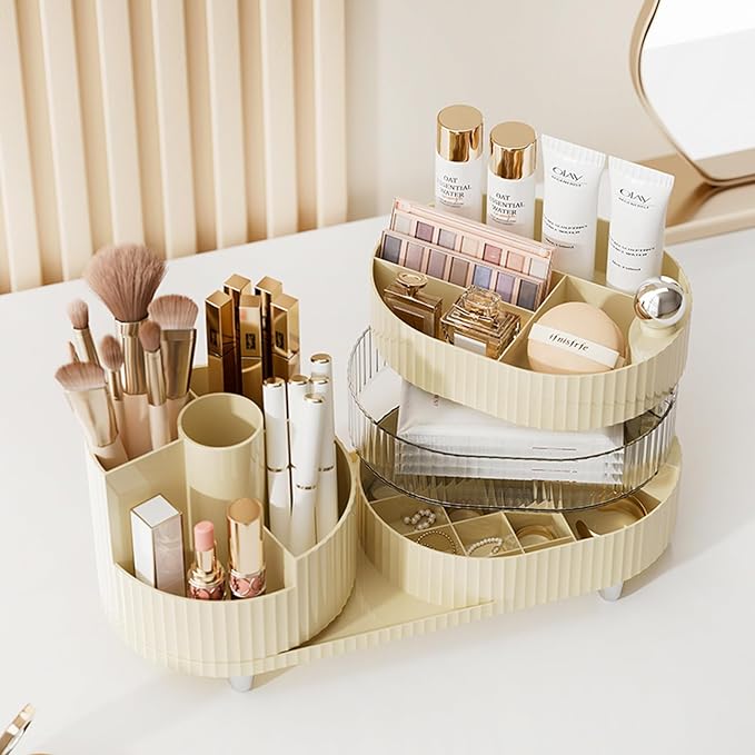 Ivory Rotating Vanity Organizer - Image 2