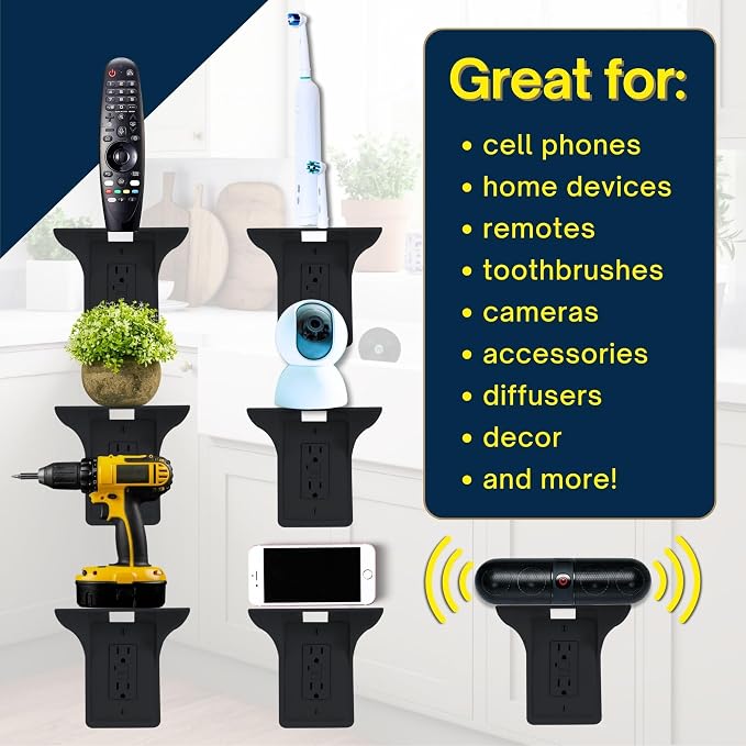 BeraTek Power Perch Wall Outlet Shelf - Image 6