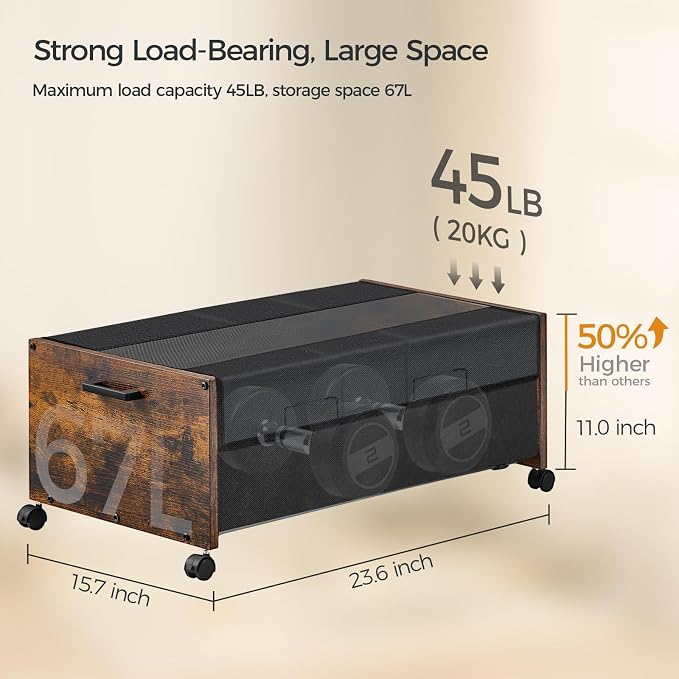 Under Bed Storage with Wheels, Under Bed Storage Containers, UnderBed Drawers - Image 4