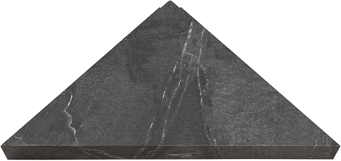 Palisade Vinyl Waterproof Corner Shower Shelf in Cracked Slate/Urban Quarry - Image 4