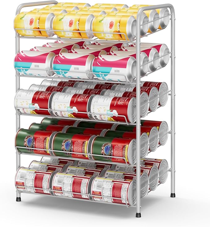 Vrisa Can Organizer for Pantry 5 Tier Canned Food Organizer Can Storage Rack by Vrisa