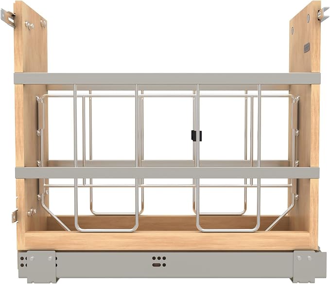 Rev-A-Shelf 5" Pullout Wooden Bakeware Organizer Shelf - Image 6