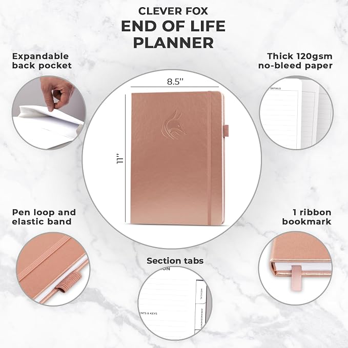 Clever Fox End of Life Planner – Final Arrangements Organizer - Image 2