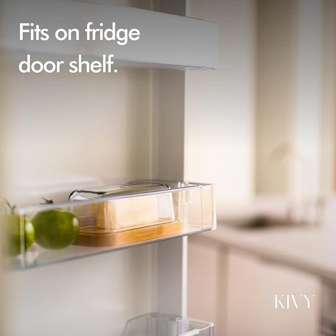 KIVY Ceramic butter dish with airtight lid that keeps butter soft - Image 7