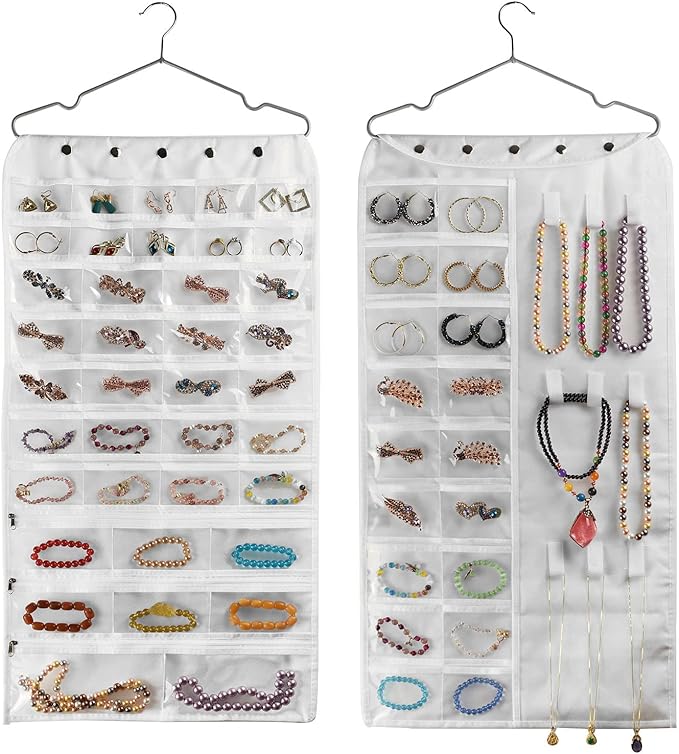 BB Brotrade Hanging Jewelry Organizer, Accessories Organizer, 56 Pocket by BB+Brotrade
