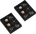 Frebeauty Small Jewelry Tray Set, Stackable Velvet Jewelry Organizer Tray by Frebeauty