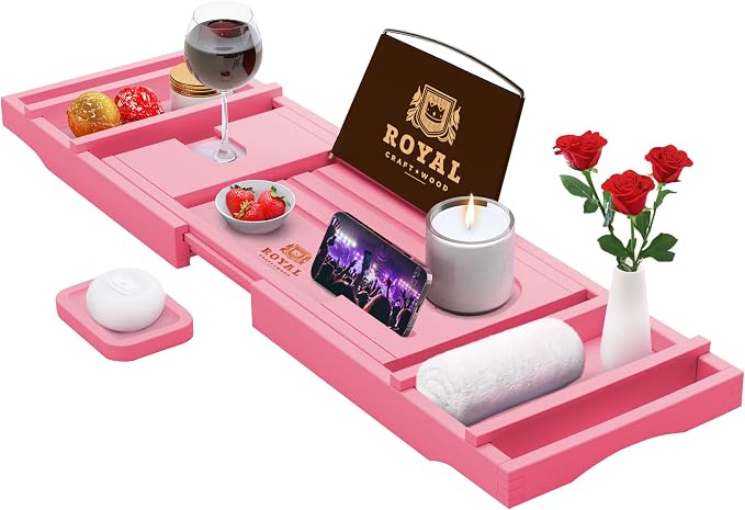 ROYAL CRAFT WOOD Non-Foldable Bathtub Tray by RoyalCraftWood
