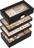Homde Jewelry Tray Stackable Jewelry Box Drawer Organizer by Homde