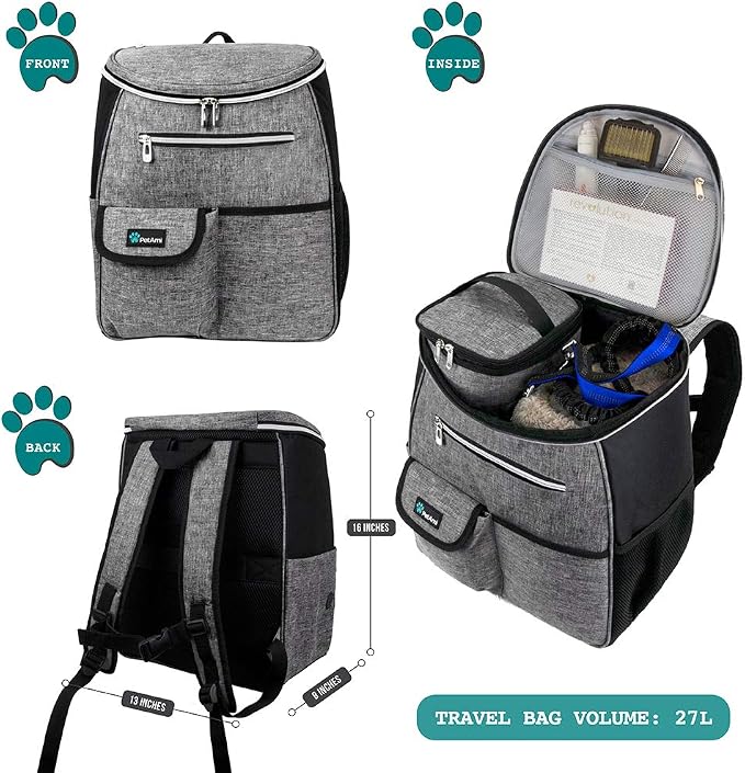 PetAmi Dog Travel Bag Backpack, Airline Approved Dog Bags - Image 2