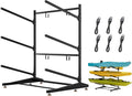 Kayak Storage Rack, Adjustable Outdoor Canoe Rack, Reinforced, and and Enhanced by Unknown
