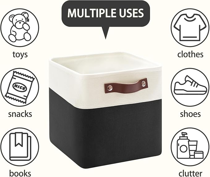 Foldable Storage Cubes 11x11 Inch, Collapsible Storage Basket - Image 5