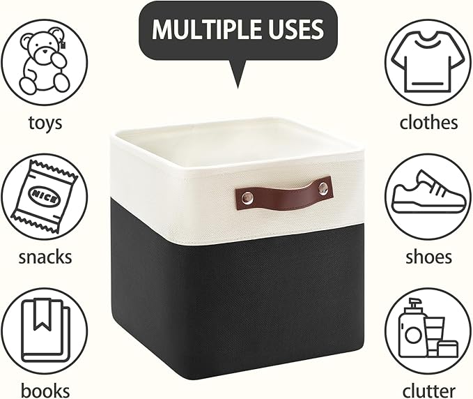 Foldable Storage Cubes 11x11 Inch, Collapsible Storage Basket - Image 5
