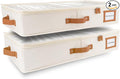 HOMELUX THEORY 2pc Under Bed Storage Containers, Bedroom Under the Bed Drawer by HomeluxTheory