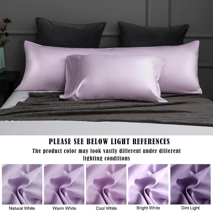 TELUS Pillow Cases Queen Size 2 Pack, Bamboo Rayon & Lyocell Pillowcase - Image 8