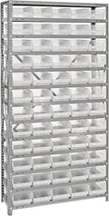 Quantum Storage Systems 1875-104CL Clear-View Sloped Shelving Unit by QuantumStorageSystems