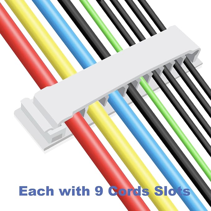 Cable Clips Holder, Self Adhesive Cables Management Clips Cord Organizer Charger - Image 2