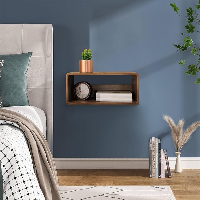 Floating Nightstand, Wall Mounted Bedside Shelf, Handmade Bedroom Furniture - Image 6