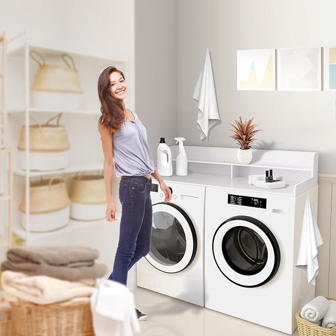 2-Tier Washer and Dryer Countertop Shelf, Laundry Room Storage & Organization - Image 6