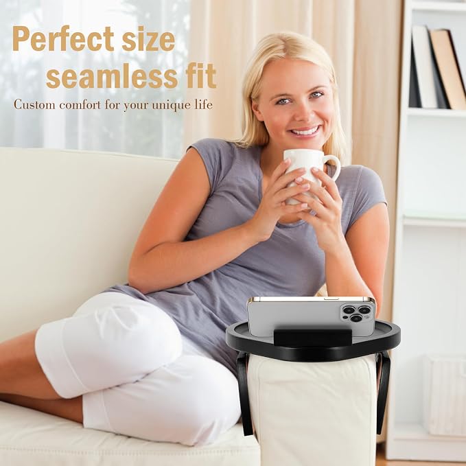 Couch Arm Table Tray, Sofa Clip on Tray Tables - Image 2