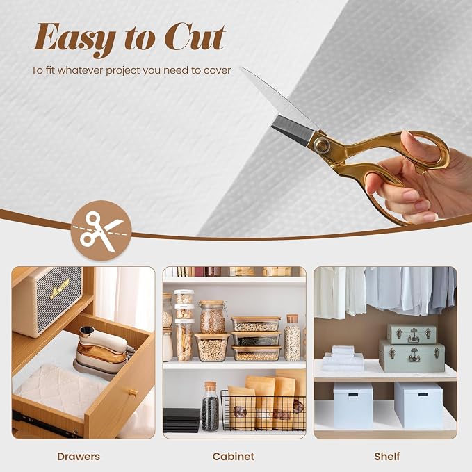 Drawer Shelf Liner for Kitchen Cabinets Non Adhesive, Slip Resistant Shelf - Image 5