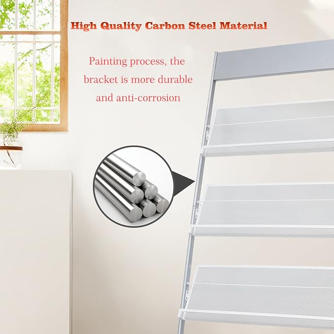 4-Layer Iron Magazine Rack - Image 3