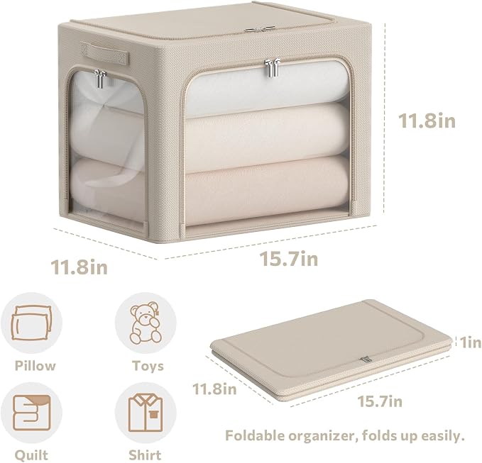 CYhom 3Pack Clothes Storage Bins - Image 5