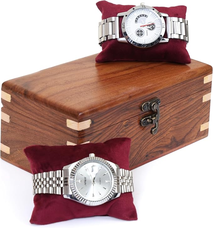 Wooden Watch Box for Men & Women, Watch Organizer & Display Case, Premium - Image 7