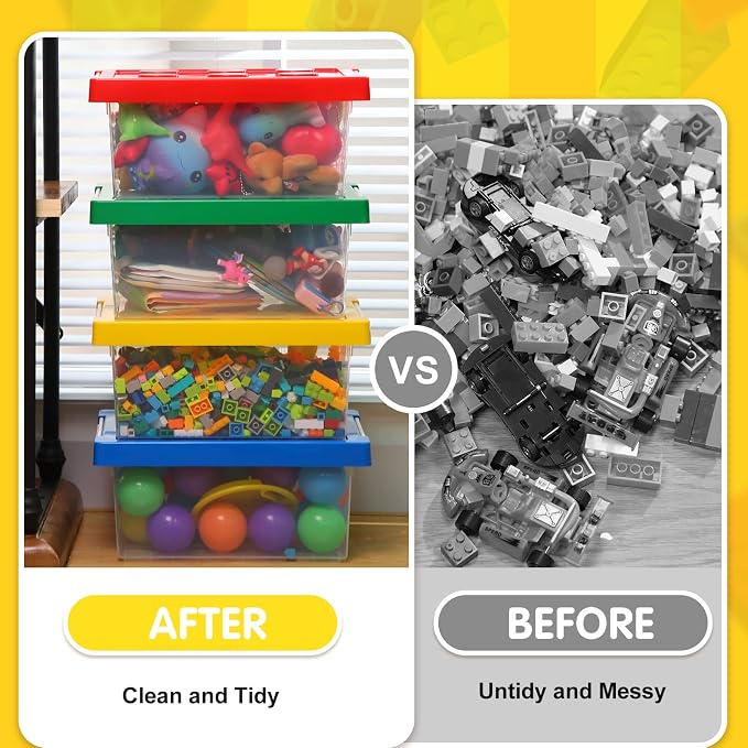 Vicenpal 4 Pack Toy Storage Containers - Image 6
