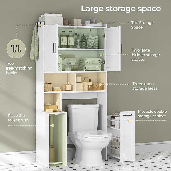 Over The Toilet Storage Cabinet - Image 5