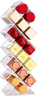 JessLab Lipstick Organizers, Acrylic Holder Lip Gloss Tower Clear Cosmetic Fish by JessLab