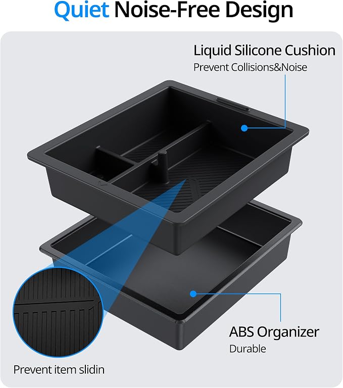 UBeesize Tesla Model Y Juniper Accessories, Center Console Organizer Tray - Image 3